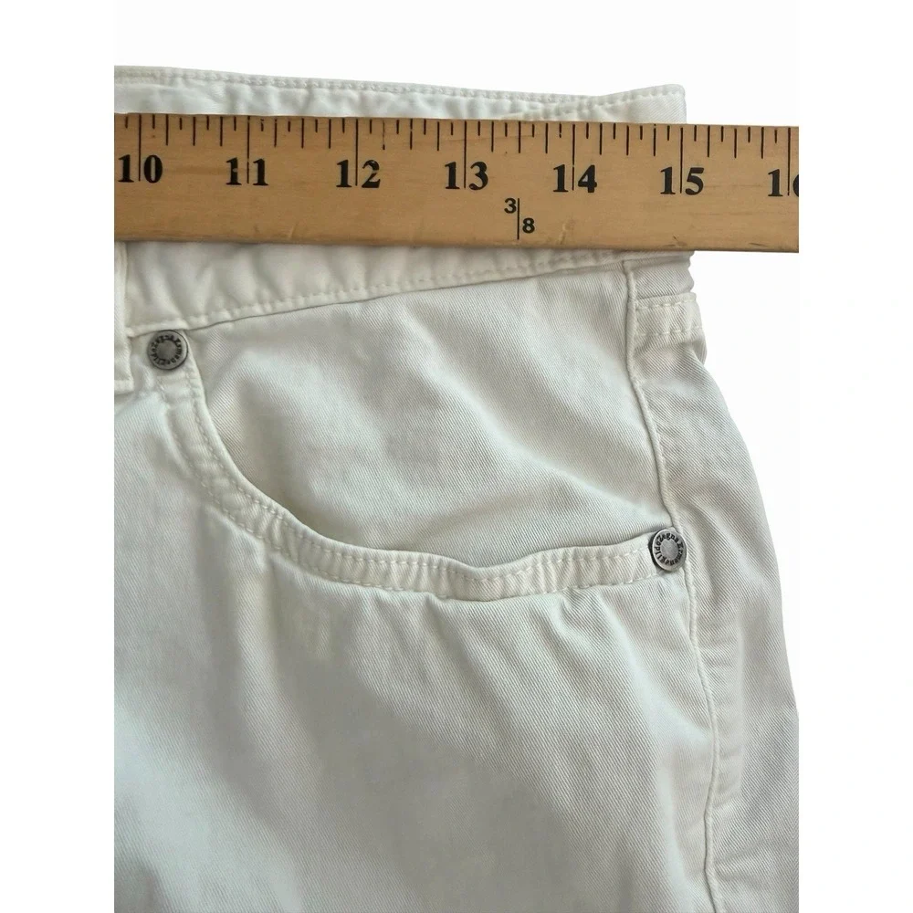 Ermenegildo Zegna Men's Size 32x28 Straight Leg Trousers Pants White #N14-3 Flaw